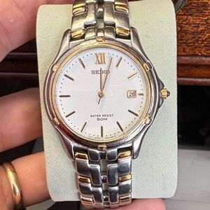 Seiko Silver and Gold Classic Watch
